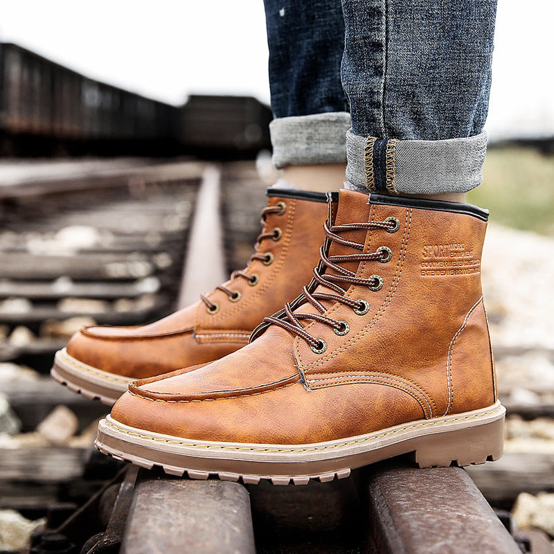 Men's Boots Work Boot Men Casual Hiking Boots Dr. Martens Boots Men's Work Shoes Outdoor Retro Men's Shoes