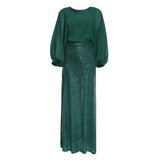 African Women's Sequin Chiffon Christmas Party Evening Dress Dress African Dashiki Ankara Styles Dress