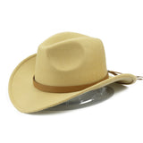 Black Cowboy Hat Denim Hat Men's and Women's Autumn and Winter Warm