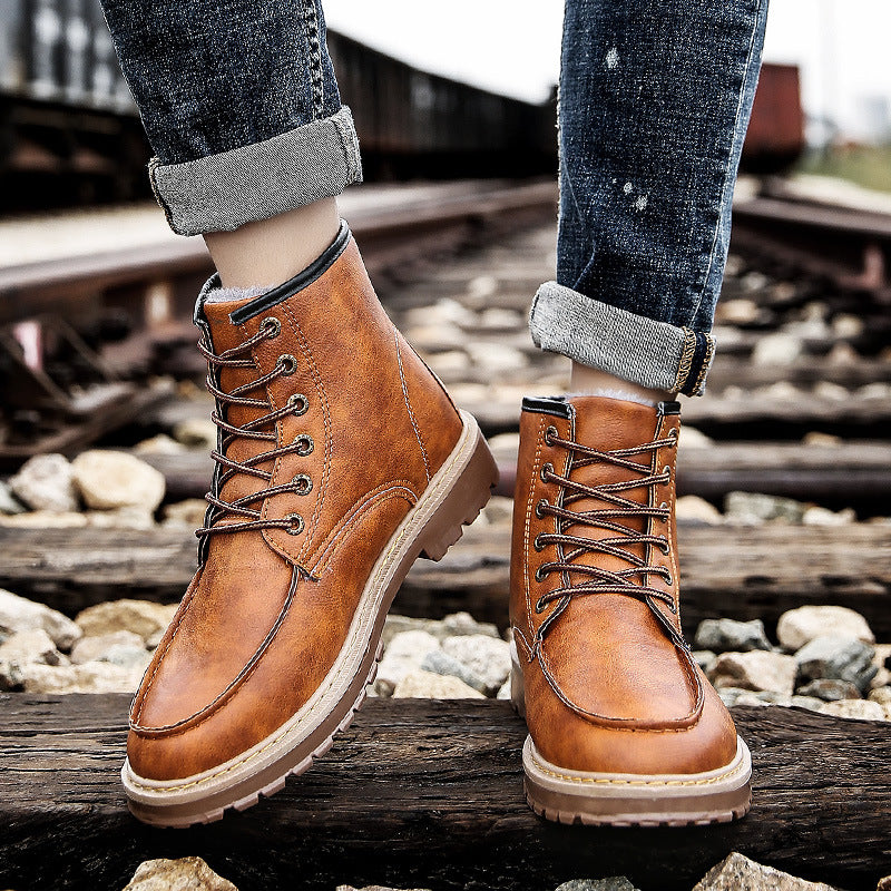 Men's Boots Work Boot Men Casual Hiking Boots Dr. Martens Boots Men's Work Shoes Outdoor Retro Men's Shoes