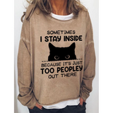 Yes I M Cold Sweatshirts round Neck Sweater Autumn and Winter