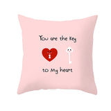 Valentine's Day Pillow Covers 4 Piece Random Styles Together, Holiday Gift Sofa Cushion Cushion Cover