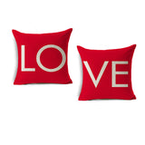 Valentine's Day Pillow Covers 4 Piece Random Styles Together, Wedding Red Gift Pillow Cushion Cover