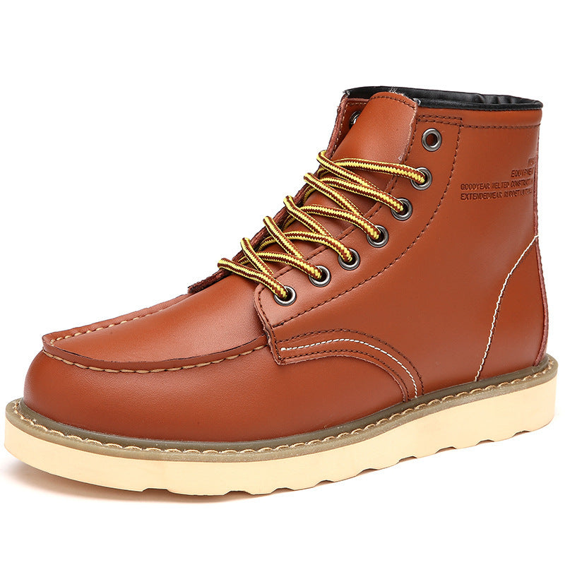 Men's Boots Work Boot Men Casual Hiking Boots Dr. Martens Boots Large Size Men's Autumn and Winter