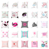 Valentine's Day Pillow Covers 4 Piece Random Styles Together, Holiday Gift Sofa Cushion Cushion Cover