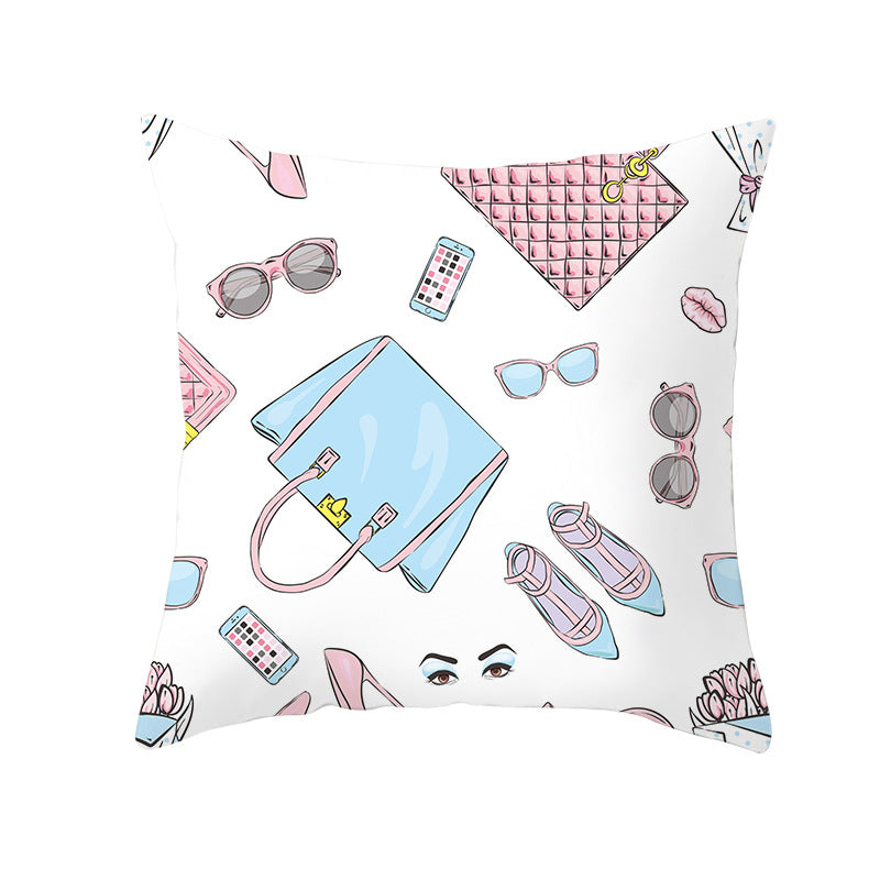 Valentine's Day Pillow Covers 4 Piece Random Styles Together, Holiday Gift Sofa Cushion Cushion Cover
