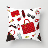 Valentine 'S Day Pillow Covers 4 Piece Random Styles Together Holiday Home Sofa Cushion Cushion Cover