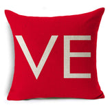 Valentine's Day Pillow Covers 4 Piece Random Styles Together, Wedding Red Gift Pillow Cushion Cover