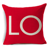 Valentine's Day Pillow Covers 4 Piece Random Styles Together, Wedding Red Gift Pillow Cushion Cover
