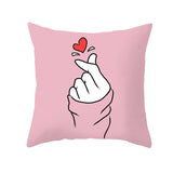 Valentine's Day Pillow Covers 4 Piece Random Styles Together, Holiday Gift Sofa Cushion Cushion Cover