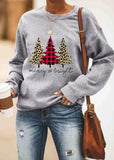 Merry and Bright Sweatshirts Carney Merry and Bright Printed Long Sleeve Bathroom