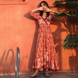 Gypsy Style Dresses Beach Dress Seaside Vacation Dress