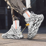 Men Sneakers Men Walking Shoes for Jogging Breathable Lightweight Shoes Trendy Casual Sneakers Men