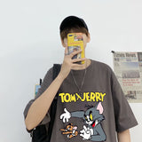 Tom And Jerry T Shirt Cat And Mouse Cartoon Print