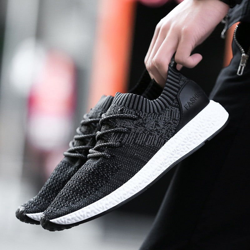 Men Sneakers Men Walking Shoes for Jogging Breathable Lightweight Shoes Men's Shoes Sports Flying Woven Men's Shoes