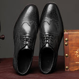 Men's Dress Shoes Classic Leather Oxfords Casual Cushioned Loafer Leather Shoes Genuine Leather Men's Business Formal Leather Shoes Spring Leisure