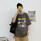 Tom And Jerry T Shirt Cat And Mouse Loose Print