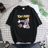 Tom And Jerry T Shirt Cat And Mouse Loose Print