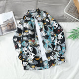 Men's Shirts Printed Shirt Long Sleeve Loose