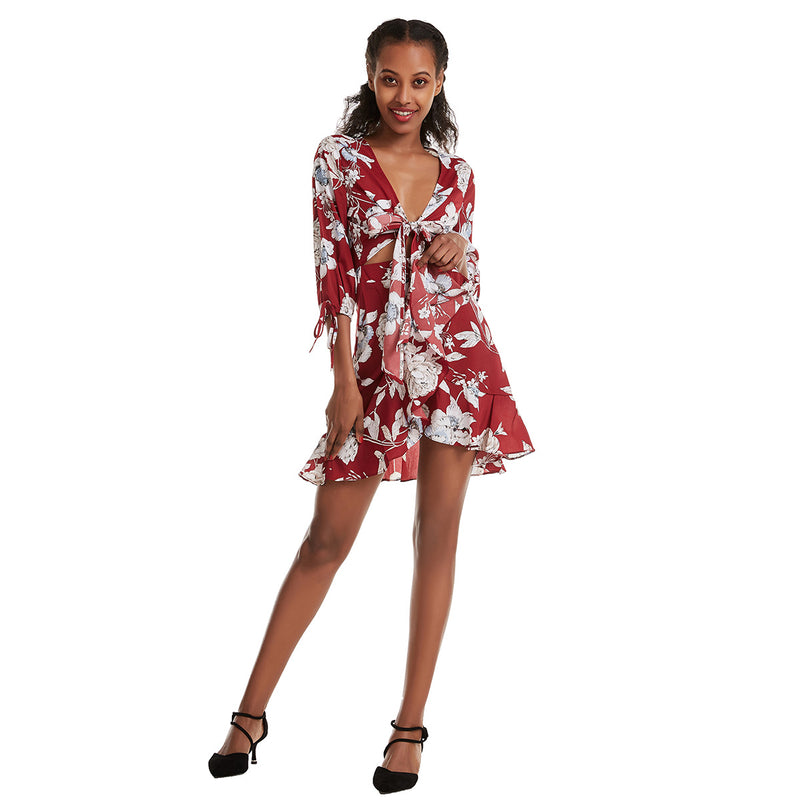 Coachella Music Festival Outfits Top and Skirt One-Piece Suit