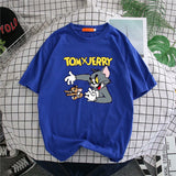Tom And Jerry T Shirt Cat And Mouse Loose Print