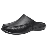 Men Sandals Indoor and Outdoor Beach Sandals Sport Flip Flops Comfort Casual Sandal Men Leather Shoes Spring Slippers Bathroom plus Size