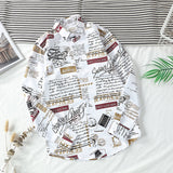 Men Shirts Printed Long Sleeve Shirt