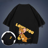 Tom And Jerry T Shirt Loose Half Sleeve Half Sleeve
