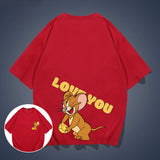 Tom And Jerry T Shirt Loose Half Sleeve Half Sleeve