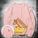 Tom And Jerry T Shirt Cat And Mouse Loose Print