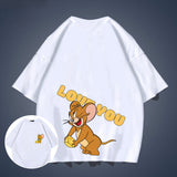 Tom And Jerry T Shirt Loose Half Sleeve Half Sleeve