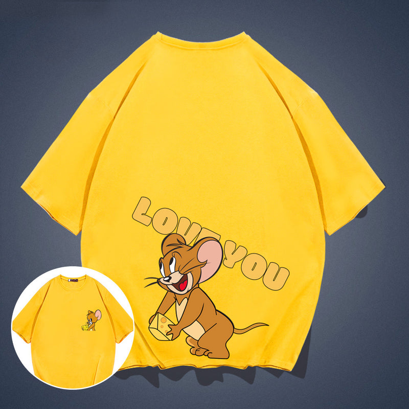 Tom And Jerry T Shirt Loose Half Sleeve Half Sleeve