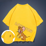 Tom And Jerry T Shirt Loose Half Sleeve Half Sleeve