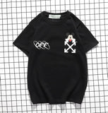 Off White T Shirt Cartoon Mickey Men And Women Short Sleeve Ow Donald Duck Loose Twill Couple Cotton Tshirt Owt