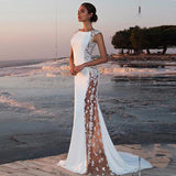 Women Lace Wedding Dress Women's Sexy Dress Banquet Evening Dress