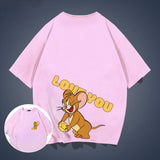 Tom And Jerry T Shirt Loose Half Sleeve Half Sleeve