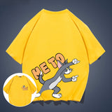 Tom And Jerry T Shirt Cat And Mouse Loose Print