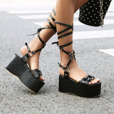 High Heels Slides Summer Cross Strap Fashion Sandals