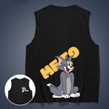 Tom And Jerry T Shirt Cat And Mouse Loose Round Neck