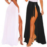 Coachella Music Festival Outfits Beach Chiffon Skirt European and American Leisure Beach Maxi Skirt