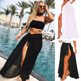 Coachella Music Festival Outfits Beach Chiffon Skirt European and American Leisure Beach Maxi Skirt