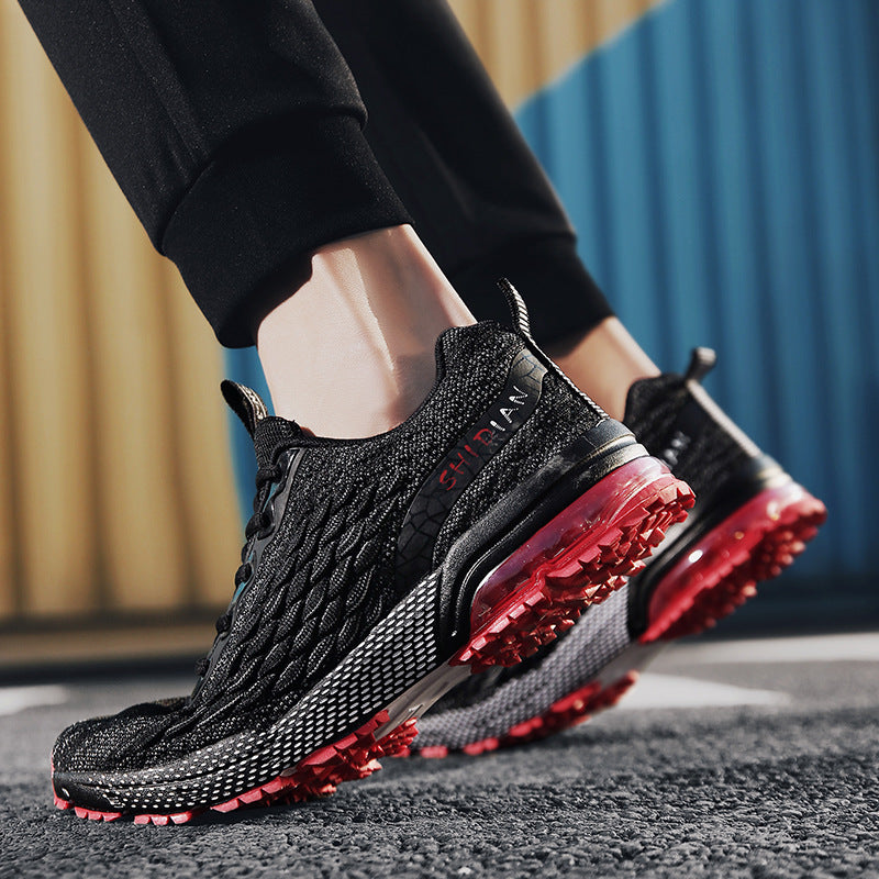 Men's Sneaks Men's Shoes Spring and Autumn Air Cushion Running Shoes Men's Casual Running Shock Absorption Sneakers Men