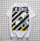 Off White T Shirt Cartoon Mickey Men And Women Short Sleeve Ow Donald Duck Loose Twill Couple Cotton Tshirt Owt