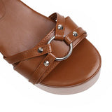 High Heels Slides Summer Cross Strap Fashion Sandals