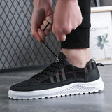 Flat Shoes Autumn Breathable Men's Casual White Shoes Lace-up Sneakers Casual Shoes Men's Shoes