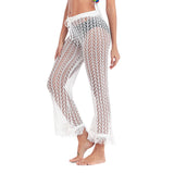 Coachella Music Festival Outfits Knit Cropped Pants Beach Pants