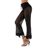 Coachella Music Festival Outfits Knit Cropped Pants Beach Pants