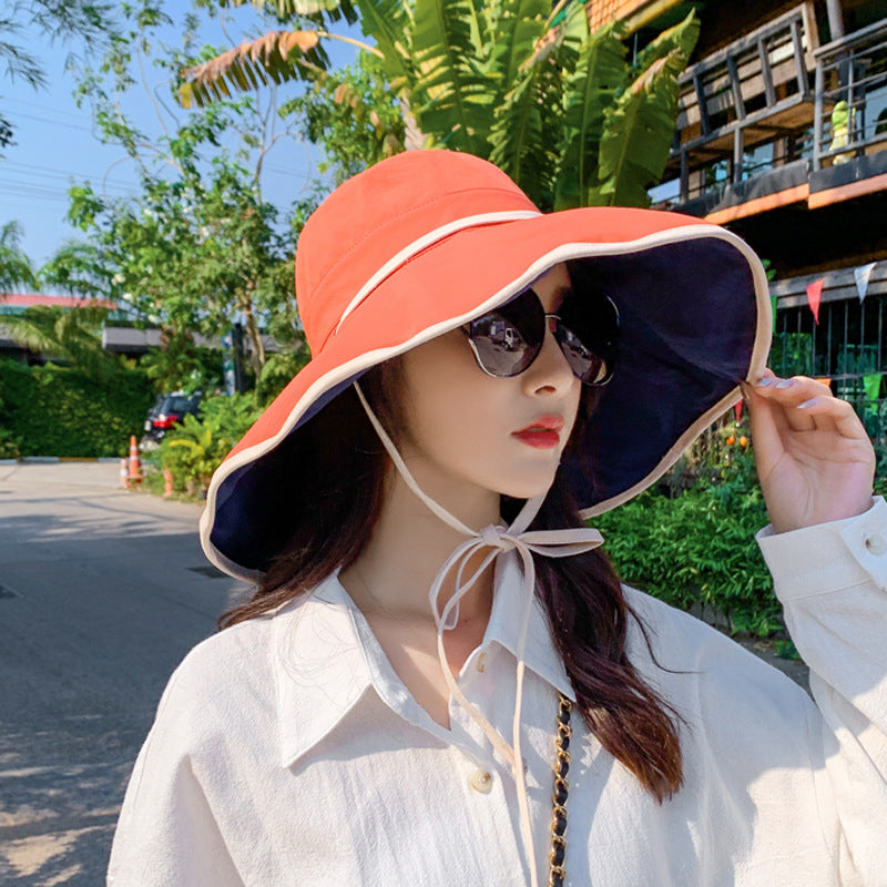Big Hats Bucket Hat Female Summer Sun Hat UV Sun Hat