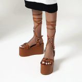 Women Platform Sandals Summer Rivet Plus Size Sandal Boots