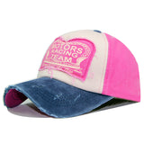 Ball Caps Color Matching Baseball Cap Coating Outdoor Sun Hat Washed 100% Cotton Hat